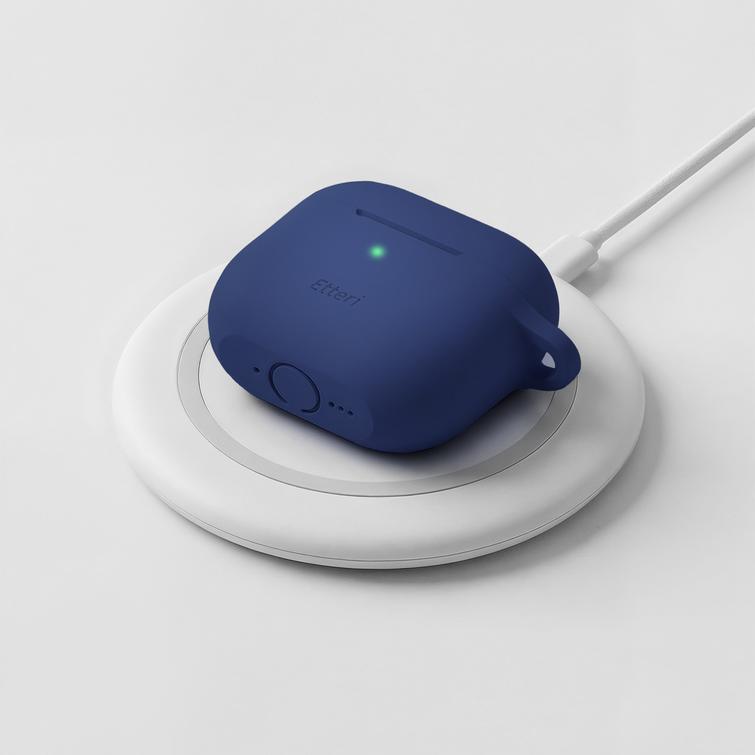 Etteri-silikonikotelo AirPods 4:lle tummansininen