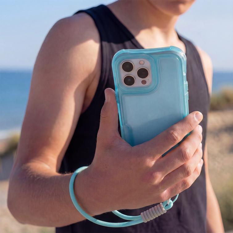 Safepop case with strap for iPhone 11 blue