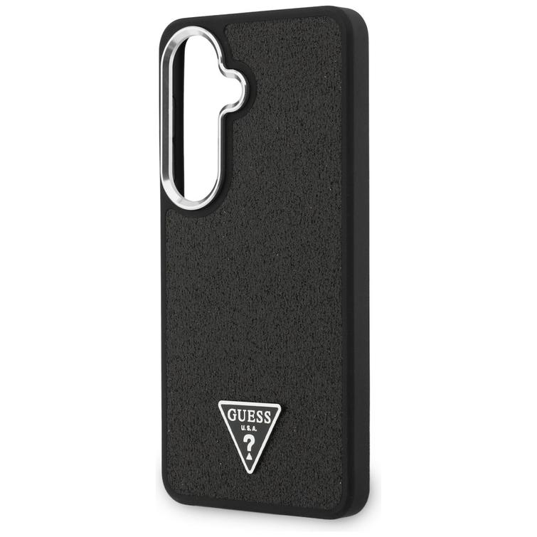 Guess case Fixed Glitter Triangle MagSafe for Samsung Galaxy S26 black