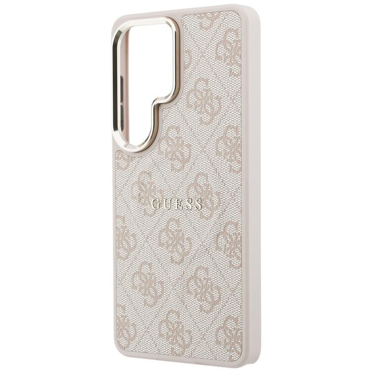 Guess case 4G Embossed Ring MagSafe for Samsung Galaxy S26 Ultra pink