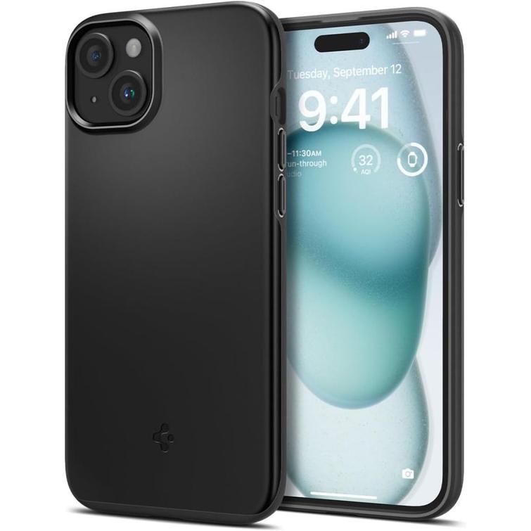Spigen Thin Fit case for iPhone 15 6,1" black
