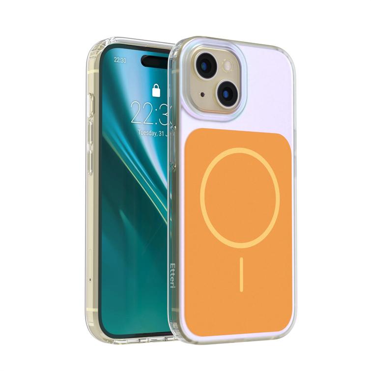 Etteri Hidden Pearl case for iPhone 15 6,1" orange