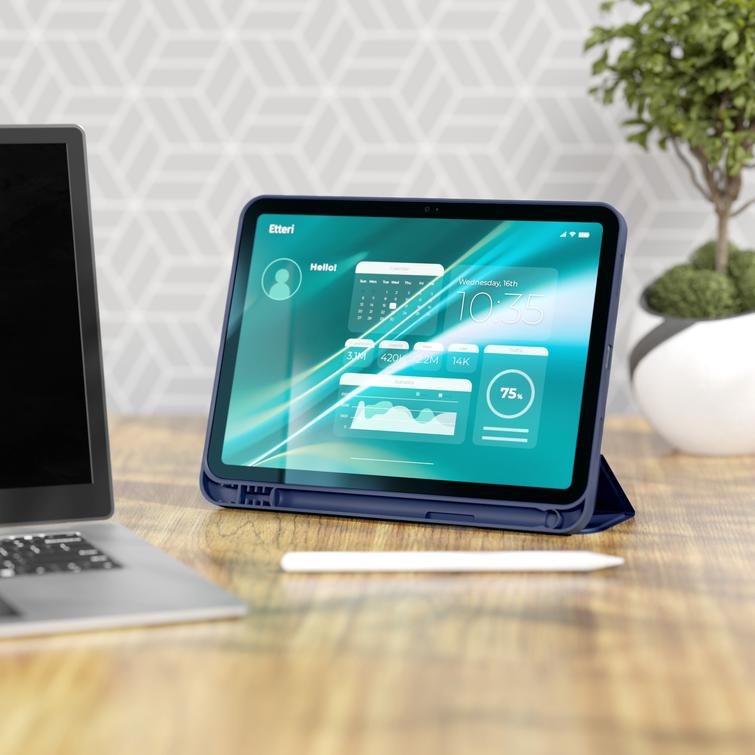 Etteri kotelo Apple iPad 7 2019 / 8 2020 / 9 2021 10,2" tummansiniselle