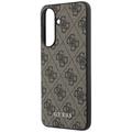 Guess HC PU 4G Classic Logo case with charm for Samsung Galaxy A57 brown