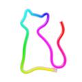Neon LED RGB CAT FLRN03 + RC Forever Light
