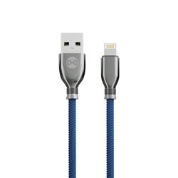 Forever Tornado USB-kaapeli - Lightning 1,0 m 3A tummansininen