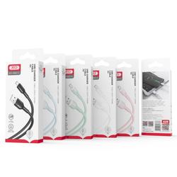 XO-kaapeli NB212 USB - microUSB 1,0 m 2,1A valkoinen