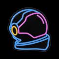 Neon PLEXI LED ASTRONAUT moniv&auml;rinen FPNE22 Forever Light