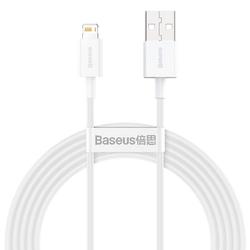 Baseus Superior USB - Lightning -kaapeli 2,0 m 2,4A valkoinen