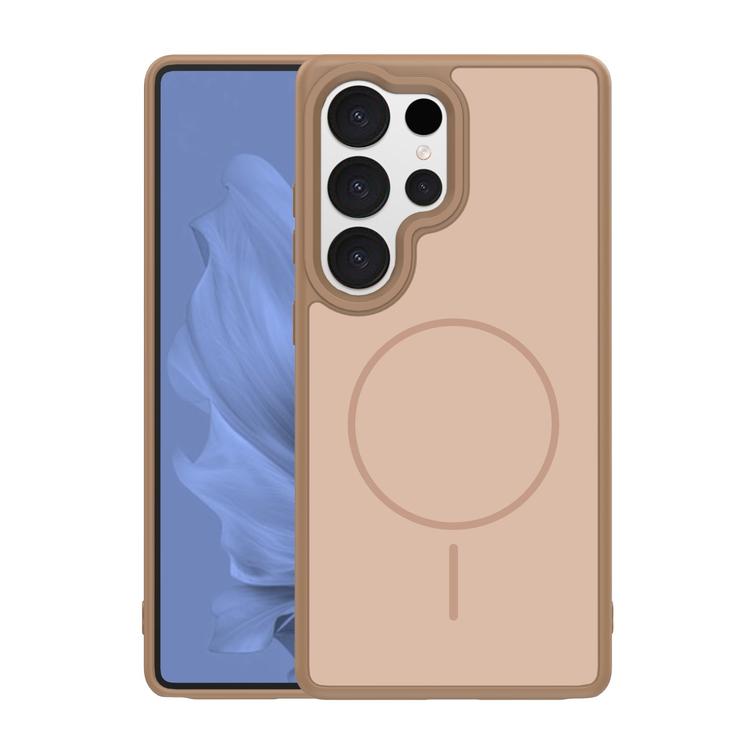 Frame Thin Mag -suojakuori Samsung Galaxy S26 Ultralle, ruskea