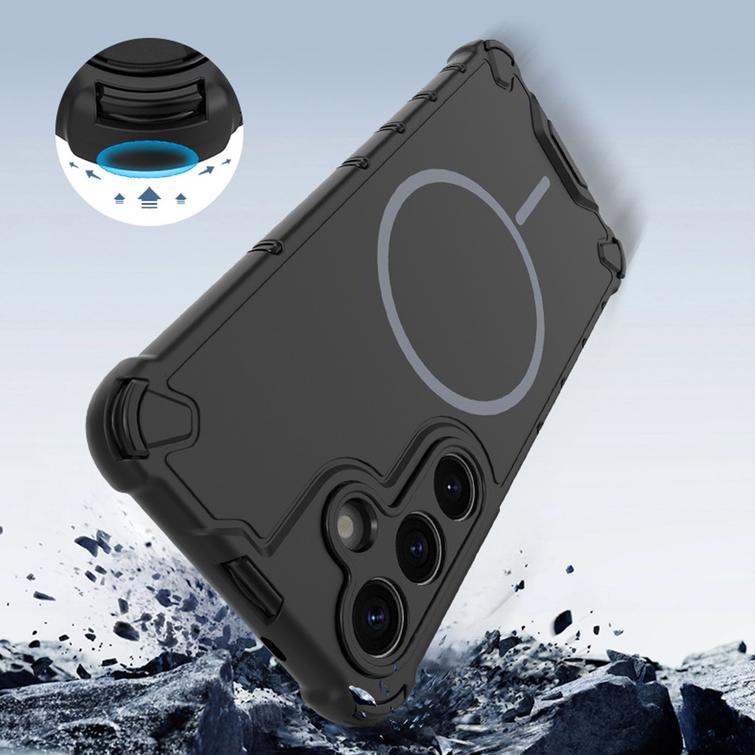 Defender 2in1 Mag suojakuori Samsung Galaxy S25 Ultralle, musta