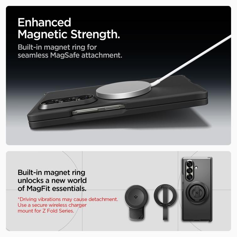Spigen Tough Armor Pro Mag Magsafe case for Samsung Galaxy Z Fold 7 black