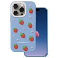 Strawberry case for iPhone 14 Pro / 15 Pro 6,1" blue