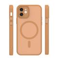 Mag Matt case for iPhone 12 6,1" brown camera protection