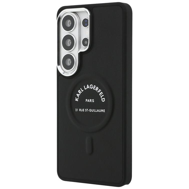 Karl Lagerfeld case Embossed Ring RSG Logo MagSafe for Samsung Galaxy S26 Ultra black