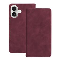 Smart Suede case for iPhone 17 6,3" maroon