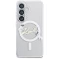 Karl Lagerfeld case IML KC Script MagSafe for Samsung Galaxy S26 transparent