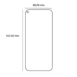 Karkaistu lasi 2,5D Huawei P40 Lite E / P40 Lite / Y7p / Honor 9C / Samsung Galaxy A51 / A51 5G:lle