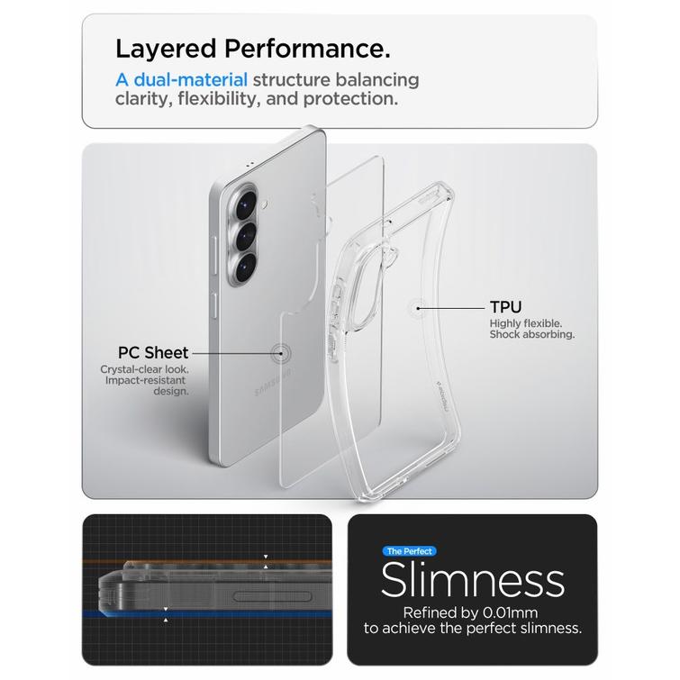 SPIGEN ULTRA HYBRID GALAXY S26 CRYSTAL CLEAR