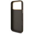 Guess 4G Big 4G Classic Logo Big Strap Metal Buttons -suojakuori iPhone 17 Pro Maxille, ruskea
