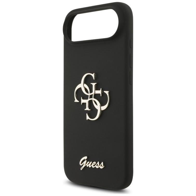 Guess Silicone Big 4G Script -suojakuori iPhone Airille, musta