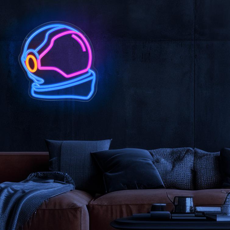 Neon PLEXI LED ASTRONAUT moniv&auml;rinen FPNE22 Forever Light
