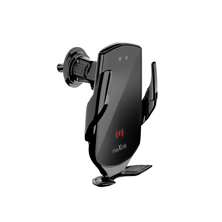 Maxlife-autoteline tuuletusritil&auml;&auml;n MXCH-08 automaattinen langattomalla latauksella musta 15W