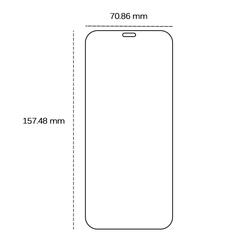 Karkaistu lasi 2,5D Honor 400:lle