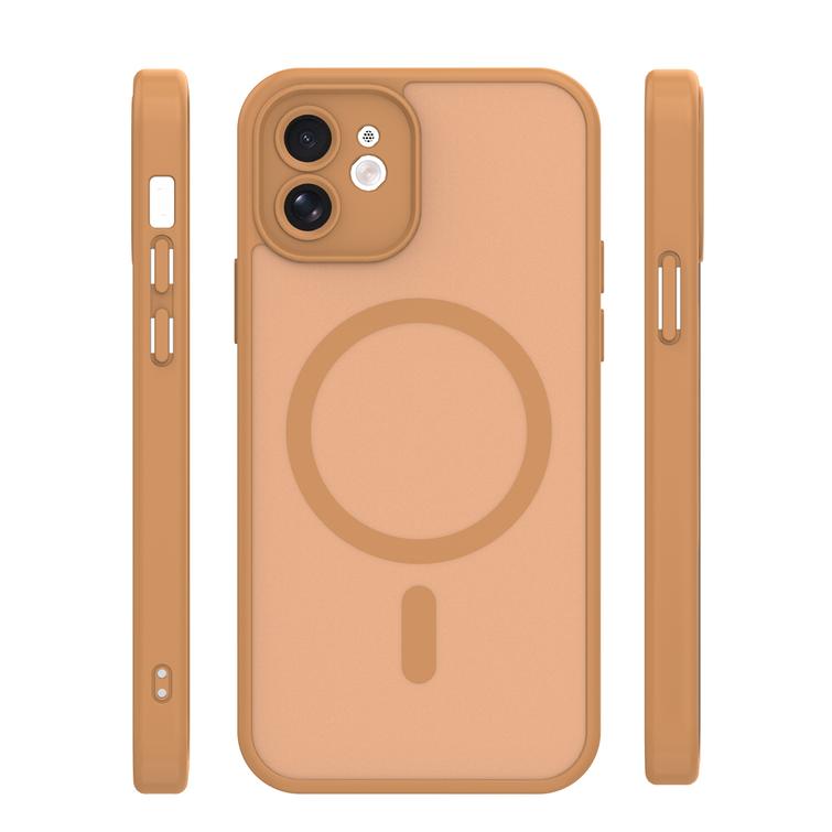 Mag Matt case for iPhone 12 6,1" brown camera protection