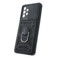 Defender Slide -suojakuori Samsung Galaxy A52 4G / A52 5G / A52S 5G:lle, musta