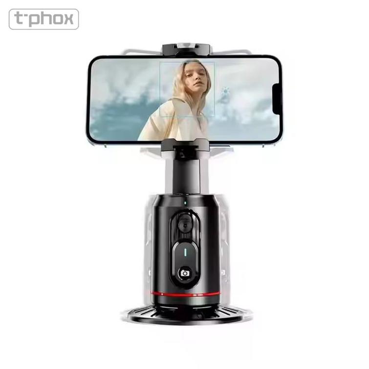 T-PHOX ICIRCLE GIMBAL/TRIPOD FACE TRACKING AI 360 BLACK HOLDER