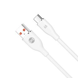 Forever-kaapeli USB - USB-C 1,0 m 6A valkoinen