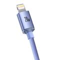 Baseus-kaapeli Crystal Shine USB-C - Lightning 2,0 m 20W violetti