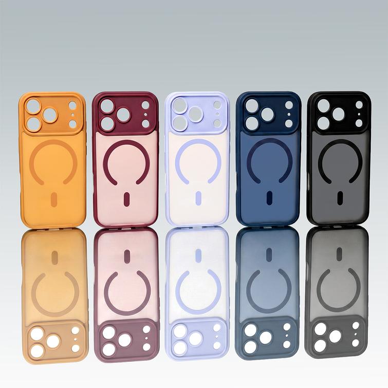 Mag Matt musta kamerasuojalla kuori iPhone 17 Pro Max / 18 Pro Max 6,9'' -mallille
