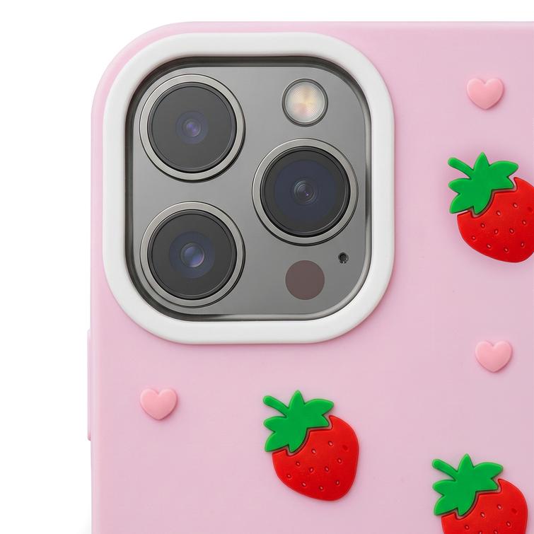 Strawberry case for iPhone 16 Pro 6,3" pink