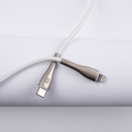 Forever Sleek USB-C - Lightning-kaapeli 1,0 m 27W valkoinen