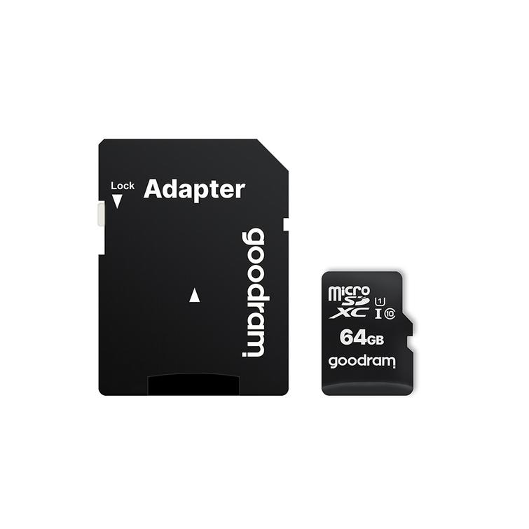 GoodRam muistikortti 64GB microSDXC cl. 10 UHS-I 30/15 MB/s + sovitin