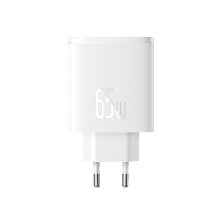 Baseus-seinälaturi Cube Pro PD 65W 2x USB-C 1x USB valkoinen