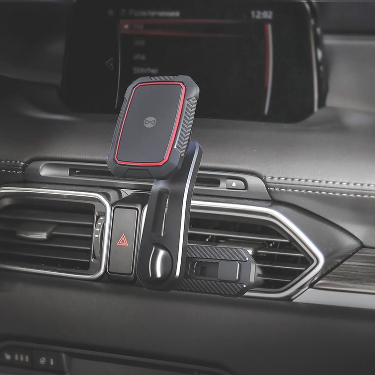 Forever auton pidike tuuletusritilään MH-250 monipisteinen magneettinen musta