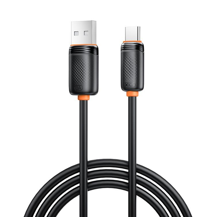 XO-kaapeli NB302 USB - USB-C 1,0m 3A musta