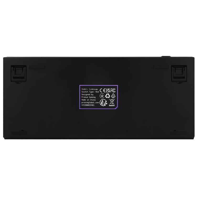 Proove mekaaninen pelin&auml;pp&auml;imist&ouml;, sivusuunnassa vaihdettava, musta