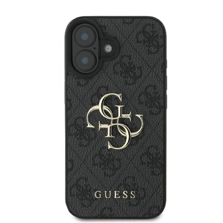 Guess iPhone 16 6,1" suojakuori GUHCP16S4GMGGR 4G:lle, iso logo, musta