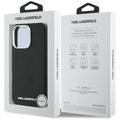 Karl Lagerfeld Hardcase MagSafe FW Saffiano Metal Logo -suojakuori iPhone 16 Pro 6,3":lle, musta