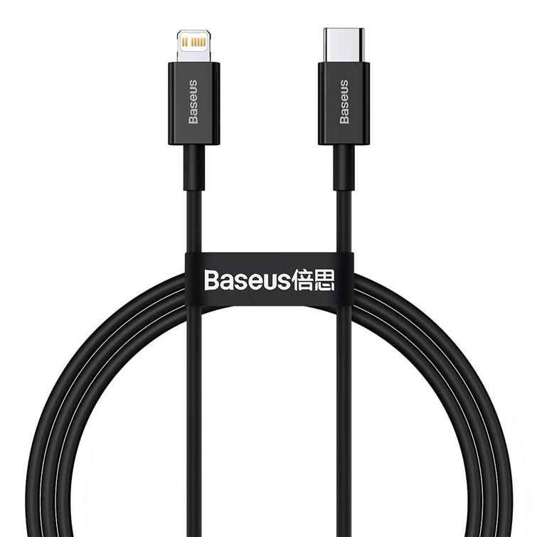 Baseus Superior PD USB-C - Lightning-kaapeli 1,0 m musta 20W