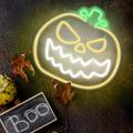 Neon PLEXI LED ANGRY PUMPKIN keltainen valkoinen FPNE14 Forever Light