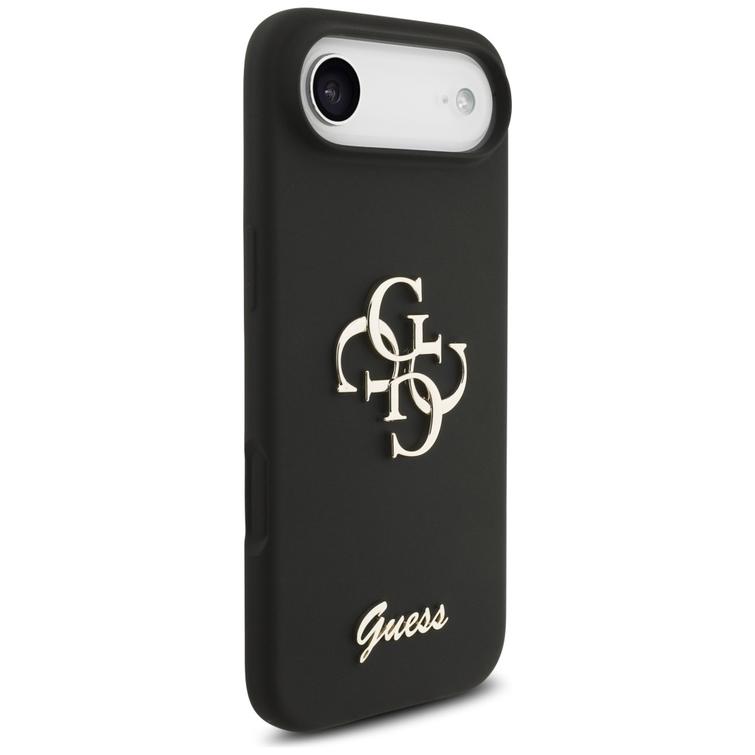 Guess Silicone Big 4G Script -suojakuori iPhone Airille, musta