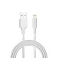 Forever kierr&auml;tyskaapeli USB-A - Lightning 1,5m 2,4A HDKR12-AL-00 valkoinen