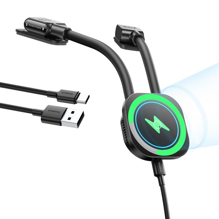 Baseus PrimeTrip C03sPro Magnetic Wireless Car Charger Mount Stick-On Type Black