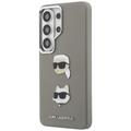 Karl Lagerfeld case Saffiano Double Heads Metal for Samsung Galaxy S26 Ultra silver