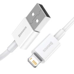 Baseus Superior USB - Lightning -kaapeli 2,0 m 2,4A valkoinen